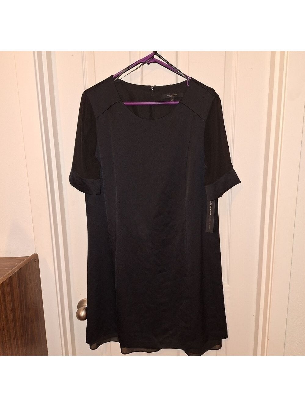 Marc New York Black Dress Zipper Back Size 14
